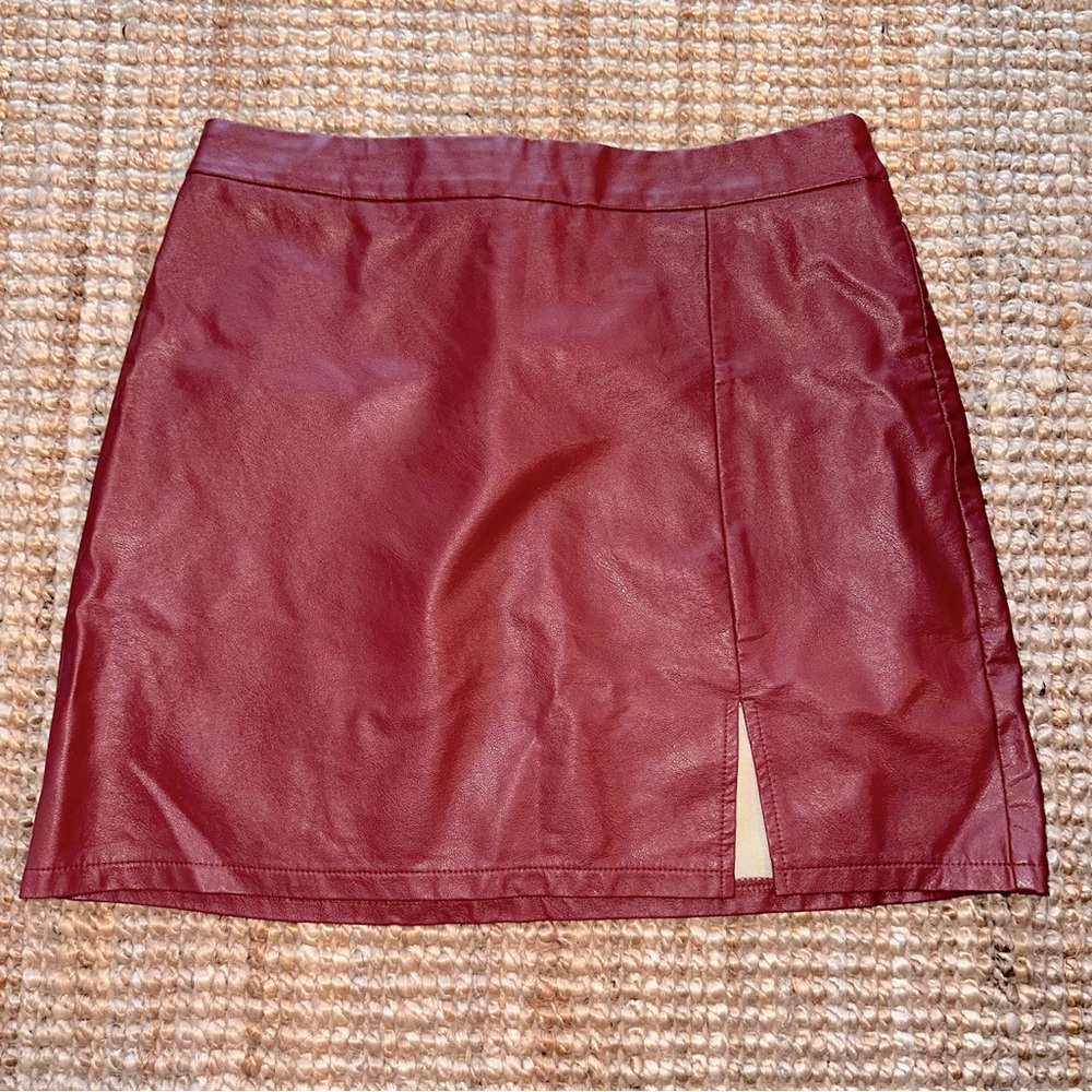 Gilli Faux Leather Mini Skirt